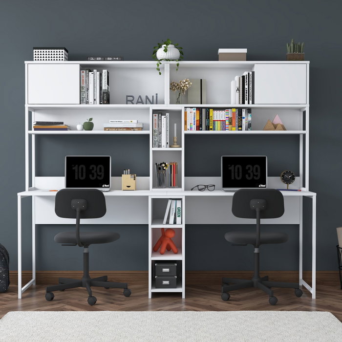 Hanah Home Escritorio de Estudio Blanco 210 cm